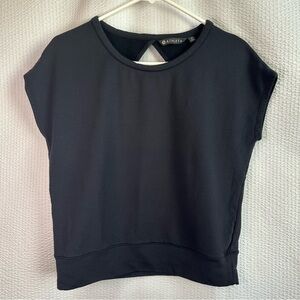 Athleta Be Open Women's Black Short Sleeve Tee Size: Medium